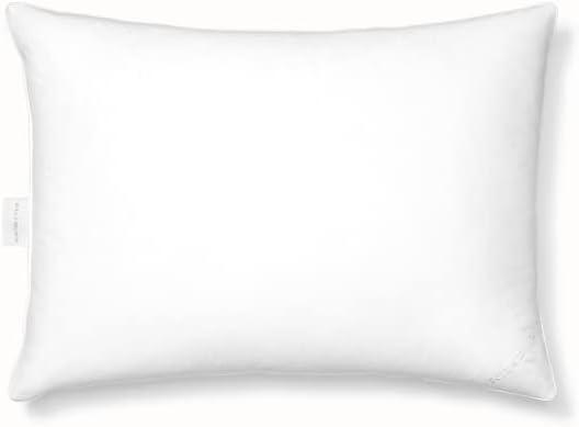 BOLL & BRANCH Down Chamber Pillow – Luxury 100% Organic Cotton Shell – Cleaner Cruelty Free US Down Bedding – Premium Comfort and Superior Head Support– Firm, Standard