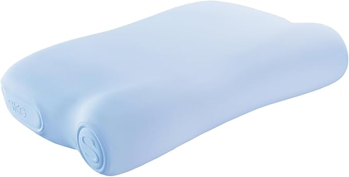 SKG P3E Cervical Neck Pillow for Sleeping, 3-Layer Ergonomic Neck Pillow with Adjustable Pillow Raiser for Side & Back Sleepers, Ergonomic Memory Foam Pillow, Medium Firm