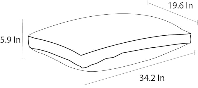 Set of 2 Bed Pillows for Sleeping King Size | Luxury Hotel Quality Gusseted Pillow | Premium Alternative Microfiber Filled | Pillow for Back, Stomach or Side Sleepers