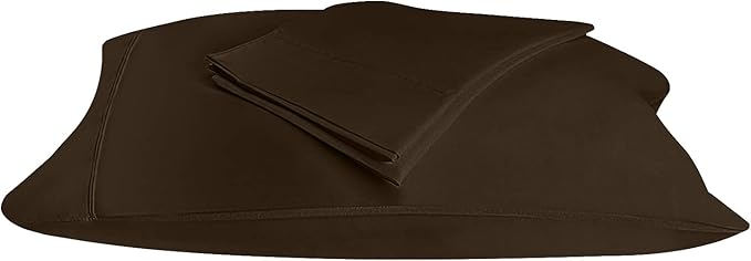 Utopia Bedding Queen Pillow Cases - 2 Pack - Envelope Closure - Soft Brushed Microfiber Fabric - Shrinkage and Fade Resistant Pillow Covers 20 X 30 Inches (Queen, Brown)