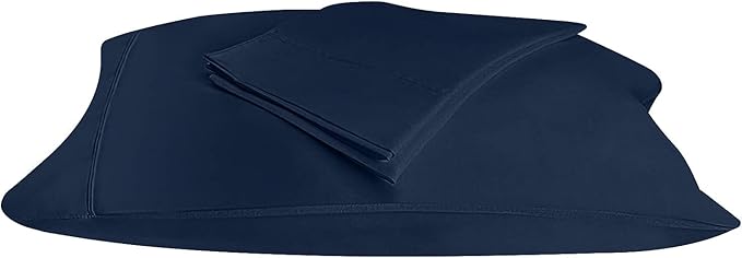 Utopia Bedding Queen Pillow Cases - 2 Pack - Envelope Closure - Soft Brushed Microfiber Fabric - Shrinkage and Fade Resistant Pillow Covers 20 X 30 Inches (Queen, Navy)