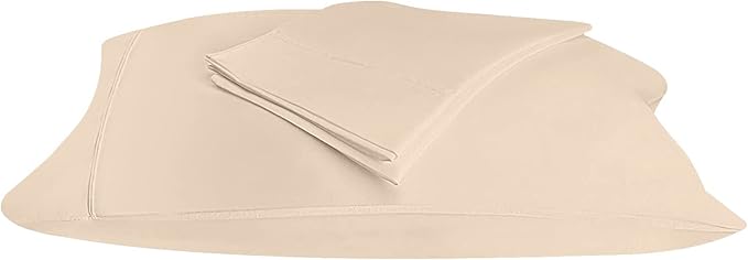 Utopia Bedding King Pillow Cases - 2 Pack - Envelope Closure - Soft Brushed Microfiber Fabric - Shrinkage and Fade Resistant Pillow Covers 20 X 40 Inches (King, Beige)