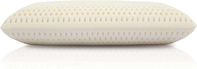 Royalisneeo 100% Talalay Latex Pillow, Soft, Foam Rubber Pillow Helps Relieve Pressure,Best Gift with Removable Cotton Cover for Back, Stomach and Side Sleepers(Queen)
