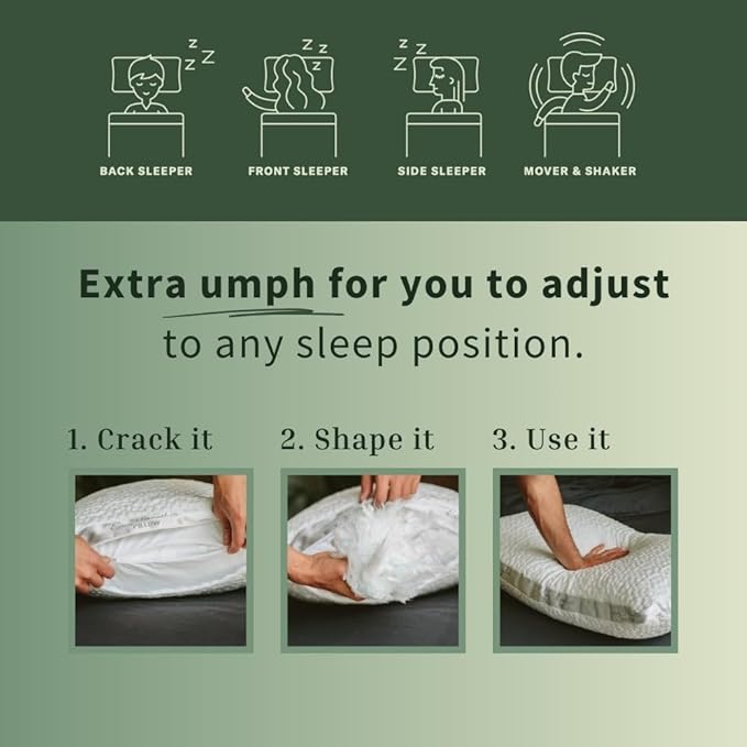 Nest Bedding Easy Breather Memory Foam Pillow Standard/Queen