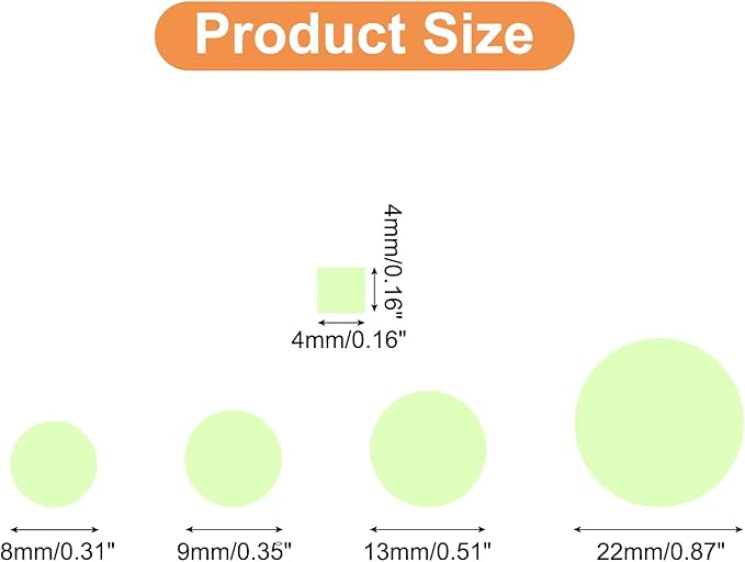 uxcell 1 Set Glow in The Dark Ceiling Stickers, Dots and Squares Wall Decals, Glowing Dot Decal Decoration for Ceiling and Wall