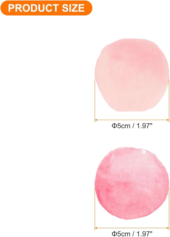 uxcell 32 Pcs (2 Sheet) Round Polka Dots Wall Sticker, PVC Peel and Stick Circle Wall Decal Sticker for Bedroom Classroom, Colorful