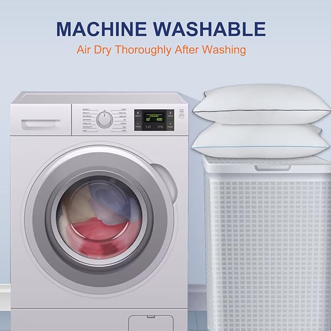 Bed Pillows for Sleeping - Pillows King Size Set of 2 Cooling Luxury Hotel Quality Pillow with Premium Plush Soft Down Alternative Fill for Side Back or Stomach Sleepers (King(Pack of 2))