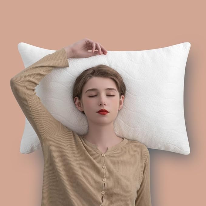 Memory Foam Pillows for Sleeping,Pillows Standard Size Set of 2 Adjustable Loft Bed Firm or Soft Pillows for Side, Back, Stomach, Hot Sleepers