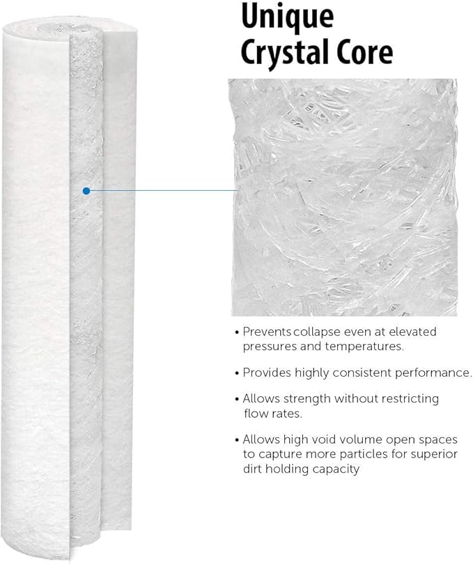 Harrington HVV5-10N 5 Micron 10" x 2.5" Premium Sediment Water Filter Replacement Cartridge - Made in USA - for Any Standard RO Unit | Whole House Sediment Filtration (Pack of 2)