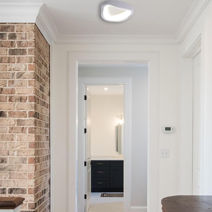 Led Flush Mount Ceiling Light White Modern Close to Ceiling Light Fixture Small 4000k 10w