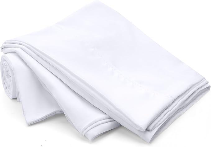 Utopia Bedding Body Pillow Cases - 2 Pack - Envelope Closure - Soft Brushed Microfiber Fabric - Shrinkage and Fade Resistant Pillow Covers 21 X 54 Inches (Body, White)