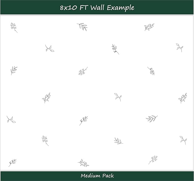 Botanical Leaves Wall Decals Flowing Leaves Modern Wall Decor Nursery Decor Leaf Wall Stickers Removable Vinyl Decals