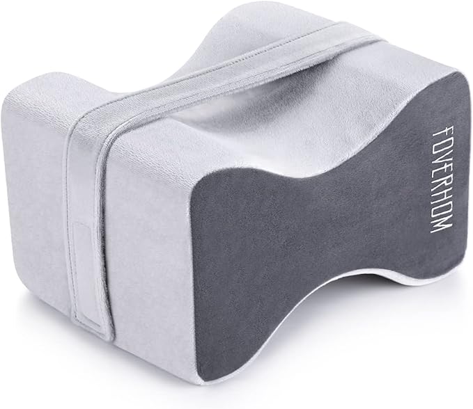 foverhom Memory Foam Knee Pillow,Orthopedic Leg Pillow for Sciatica Relief,Back Pain, Pregnancy, Leg Pain, Hip Pain and Sciatica Relief
