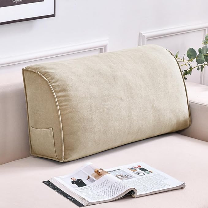 Couch Back Cushion Decorative Throw Pillows with Removable Pillowcase Sofa Waist Cushion Lumbar Support Backrest Pillow for Living Room Headboard Reading Pillow