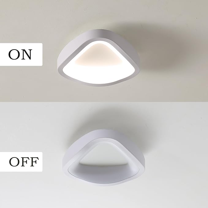 Led Flush Mount Ceiling Light White Modern Close to Ceiling Light Fixture Small 4000k 10w