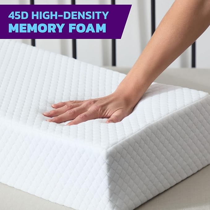 Cube Bed Pillows for Sleeping on Your Side, Cooling Memory Foam Pillow Support Head & Neck, Cervical Pillow, Thick Bed Pillow Designed to Align Your Head, Neck, and Spine