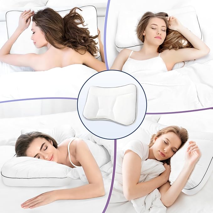 cozyide Cervical Neck Pillow with Removable Pillowcase, Memory Foam Bed Pillows for Neck and Shoulder Support, Ergonomic Neck Support Pillow for Side, Back and Stomach Sleepers, 26" L x 17" W