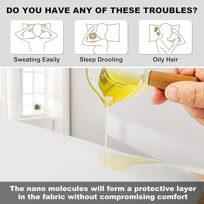 Bed Pillows Queen Size Set of 2 - Down Alternative Bedding White, Cooling Hotel Quality 20 x 30, Sleeping Pillow for Back, Stomach or Side Sleepers