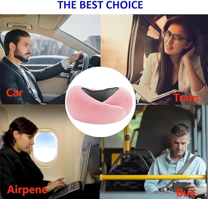 New Travel Pillow, Neck Pillow Airplane, Travel Pillows for Airplanes, Memory Foam Travel Pillow, Stowable U-Shaped Pillow…