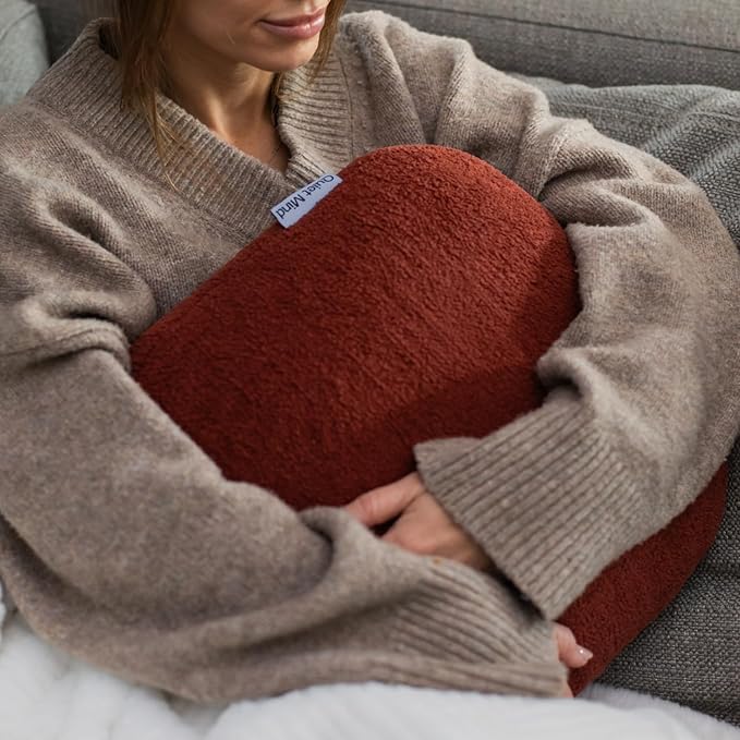 Quiet Mind The Original Weighted Pillow for Adults & Kids - (Medium, Chili Oil, 9 lbs) - Weighted Body Pillow - Alternative to Weighted Blanket - Enhanced Deep Sleep and Stress Relief - Hug Pillow