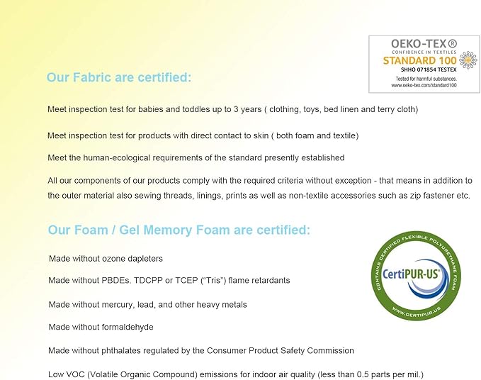 Ultra Slim 2.7" Stomach Sleeping Gel Infused Memory Foam Pillow- Ultra Thin and Flat Design for Stomach and Back Sleepers