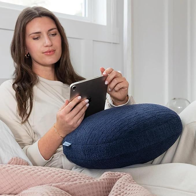 Quiet Mind The Original Weighted Pillow for Adults & Kids - (Small, Blueberry, 6 lbs) - Weighted Body Pillow - Alternative to Weighted Blanket - Enhanced Deep Sleep and Stress Relief - Hug Pillow