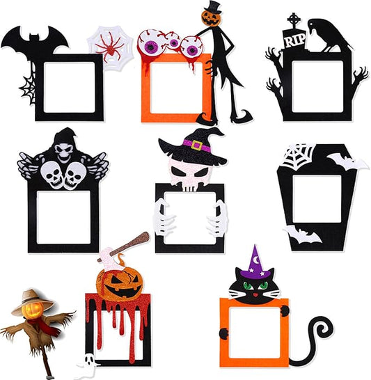 Creative Halloween Switch Decals Evil Eye Pumpkin Door Frame Wall Decals Decorative Art Murals Black Cat Devil Switch Sticker for Halloween Living Room Bedroom Bathroom Kitchen Light Switch Decor