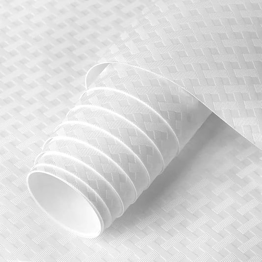 HooTown Shelf Liner Kitchen Cabinet Drawer Mats 11.8 Inch Wide x 236.2 inch Long, Non Adhesive EVA Plastic Washable Waterproof Protective Pad for Pantry Closet, Cupboard, White