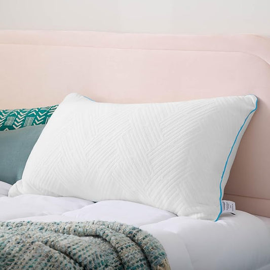 LINENSPA Shredded Gel Memory Foam Pillow – Cooling Bed Pillow – Side, Stomach, and Back Sleepers – Standard