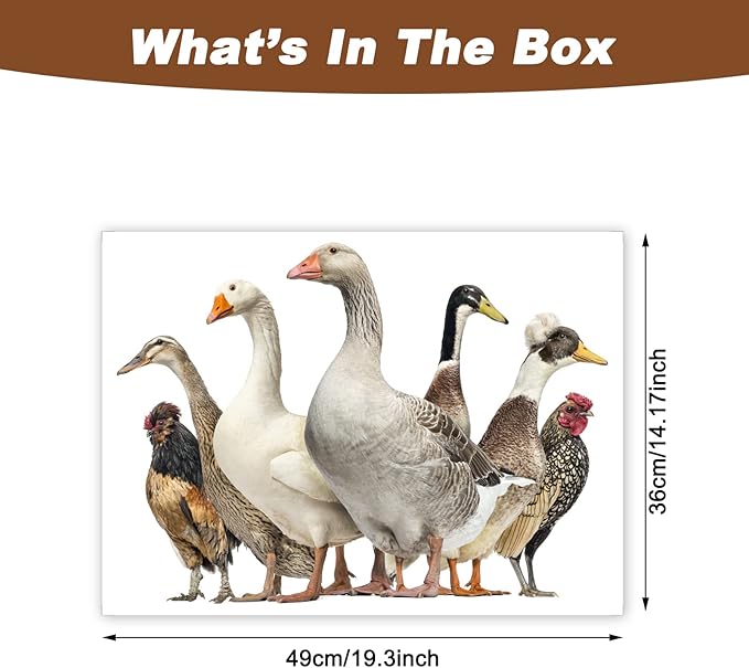 Funny Ducks Wall Decal Peel and Stick Removable Ducks Wall Stickers Funny Gift for Christmas Friends Kitchen Dishwasher Fridge Sticker Wall Window Decor Kids Bedroom Decor