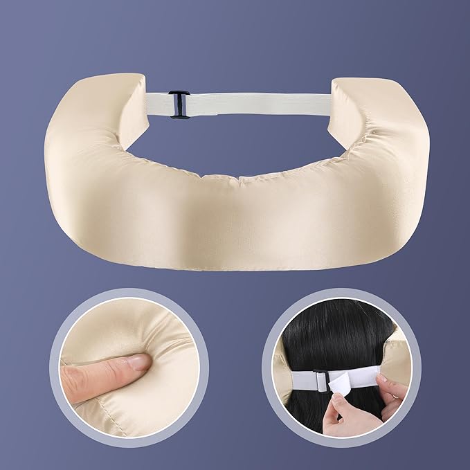 MABOZOO Satin Beauty Pillow, Soft Side Sleeper Pillow for Reduce Neck Discomfort, Flawless Face Pillow Side Back Stomach Sleeper Pillow for Protecting Your Skin