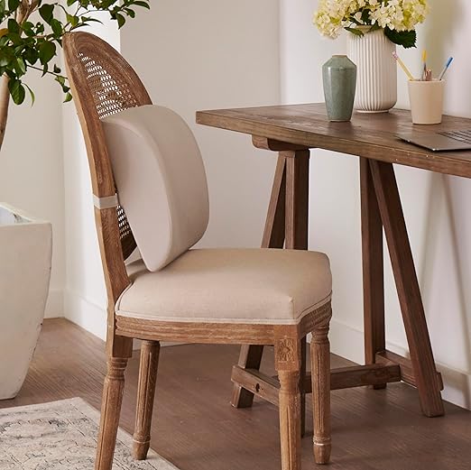 Martha Stewart Medline Foam Lumbar Cushion, 13.5" x 4" x 13", Ergonomic Back Support for Comfort