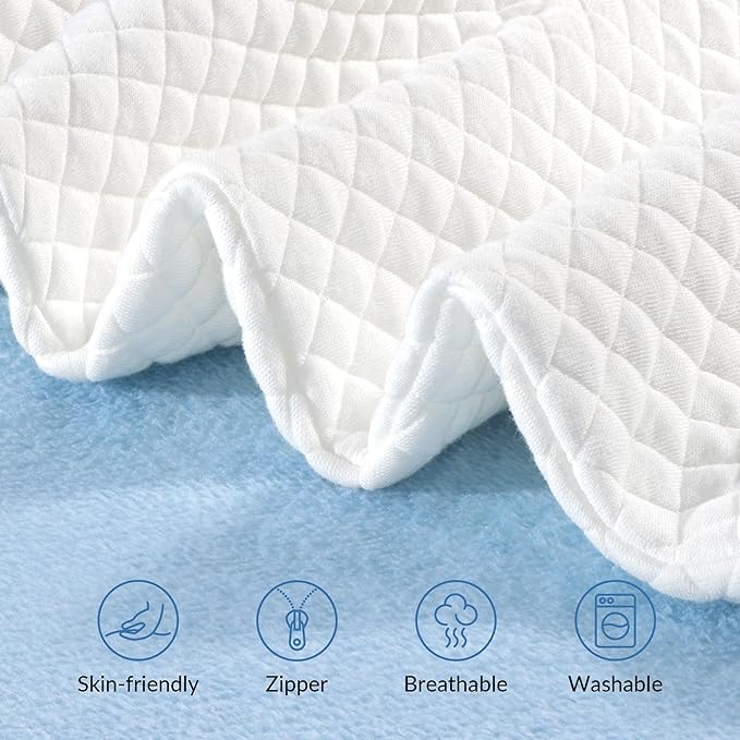 AM AEROMAX 32" King Size Adjustable Cervical Memory Foam Pillow, Contour Pillows for Neck and Shoulder Pain Relief, Ergonomic Neck Supporting Pillow for Side and Back Sleepers.(White)