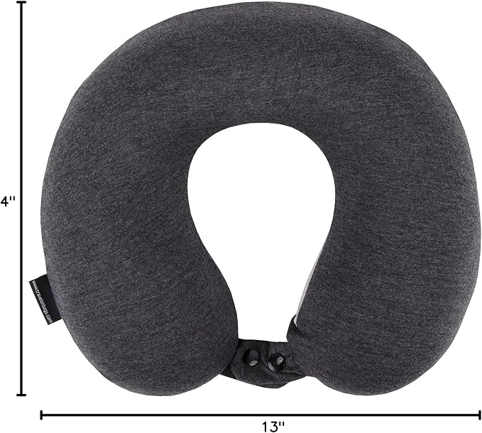 Travelon Cooling Gel Neck Pillow, Charcoal