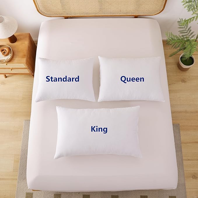 Shatex Firm Pillow, Queen Bed Pillow 28 x 20inch, Adjustable Pillow for Neck Pain Relief,Back Pillow Provide Strong Support for Stomach & Side Sleepers