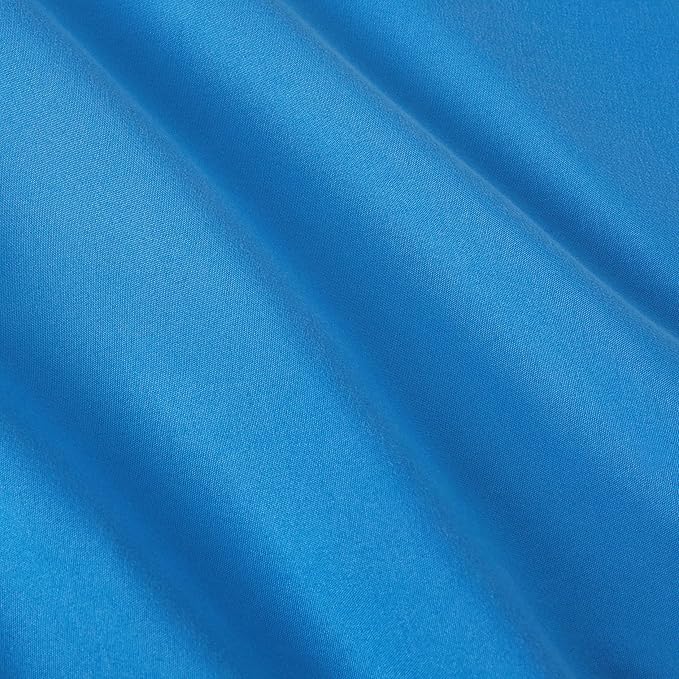 Amazon Basics 5 Piece Microfiber Kid's Bed-in-a-Bag Bedding Set, Toddler, Blue, Solid