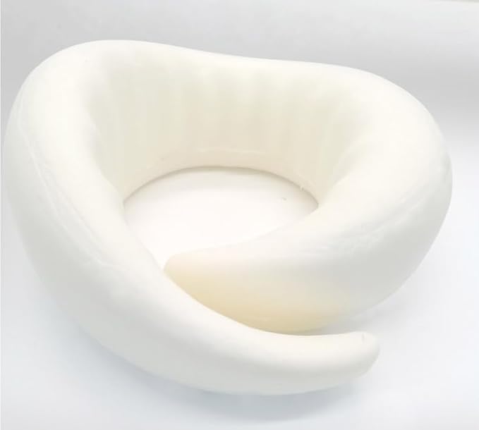 Memory Foam Neck Pillow for Travel, Adjustable Velcro Strap, Durable and Easy to Clean.Reduces pressure points and promotes better alignment, helping prevent neck pain (Black).