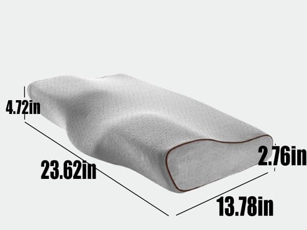 Cervical Anti Snore Pillows - Ergonomic Neck Support Pillow for Neck & Shoulder Pain Relief - Back,Stomach Sleepers,Cervical Neck Pillow,Memory Foam Pillows (Hydrophilic Cotton Pillowcase)