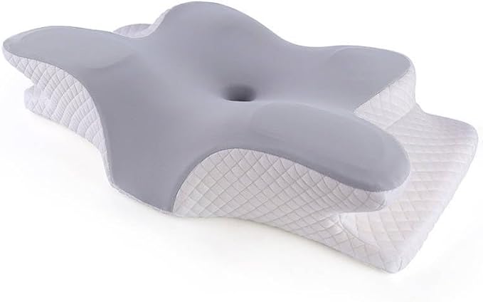 Cervical Memory Foam Contour Pillow BONNE NUIT for Neck and Shoulder Pain Cooling Gel Infused Soft Feeling Memory Foam Contour Bed Pillow with Customized Size for Your Best Sleeping Nights