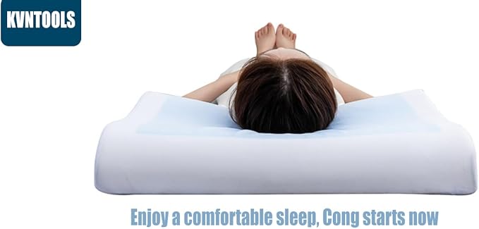 Cervical Anti Snore Pillows - Ergonomic Neck Support Pillow for Neck & Shoulder Pain Relief - Back,Stomach Sleepers,Cervical Neck Pillow,Memory Foam Pillows (White)