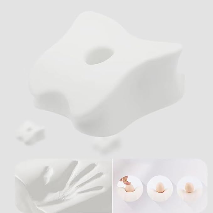 Knee & Leg Pillows | Memory Foam Support Pillow | Leg Pillows for Sleeping,Leg Pain, Knees Pain, Joints Pain & Pregnancy Bed Leg Cushion for Side Sleepers (Gray), PGZ-0426