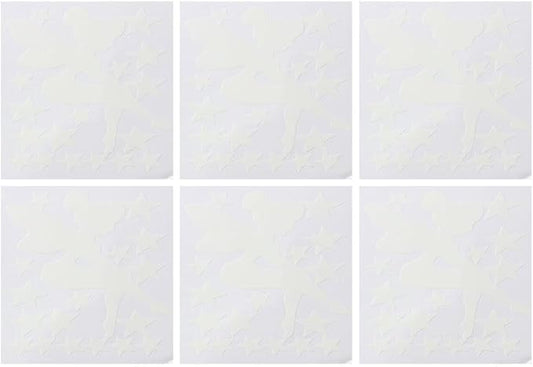 6Pcs Luminous Decorative Wall Stickers,Luminous Light Switch Decals Glow in The Dark,Magic Fairy Wall Stickers(Blue Light)