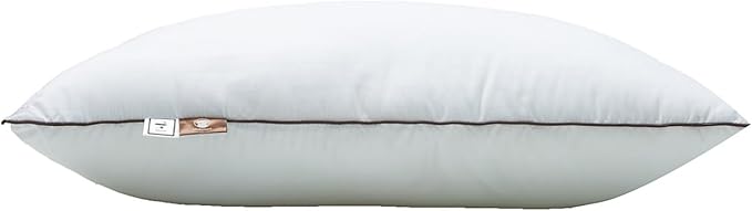 Premium 2-Pack Sleeping Pillow, Bed Pillow, Super Soft Down Alternative with Washable Covers, Microfiber Filling, Set of 2 (Stripe, Standard)
