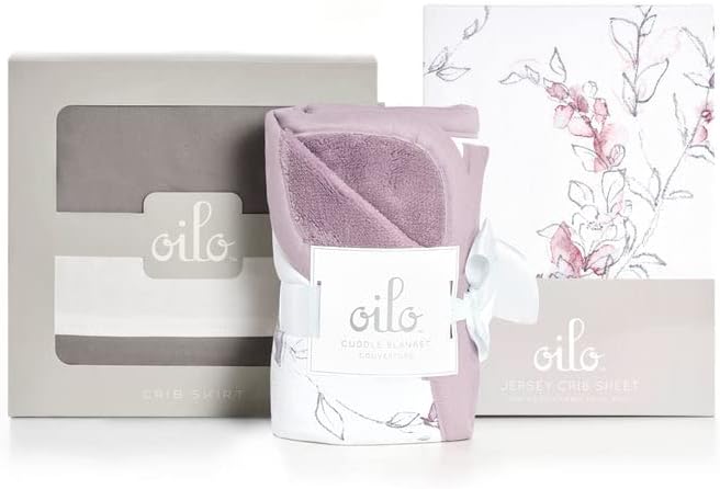 Crib Sheets - Crib Sheets Girl -Crib Sheets Boy - Jersey Sheets - Nursery Bedding - Toddler Bedding Sets for Girls and Boys - Baby Crib Sheets - OILO Studio Crib Sheet Bella Jersey