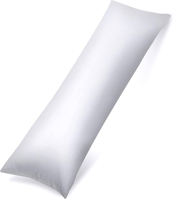 Utopia Bedding Full Body Pillow for Adults (White, 20 x 54 Inch, Pack of 06), Long Pillow for Sleeping, Large Pillow Insert for Side Sleepers