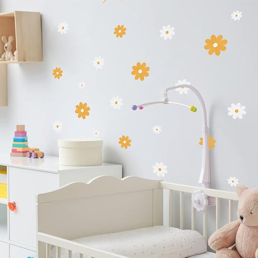 Dahlia Flower Wall Stickers for Living Room, Bedroom, Dining Room, Kitchen, Bathroom, Kids Room, Nursery