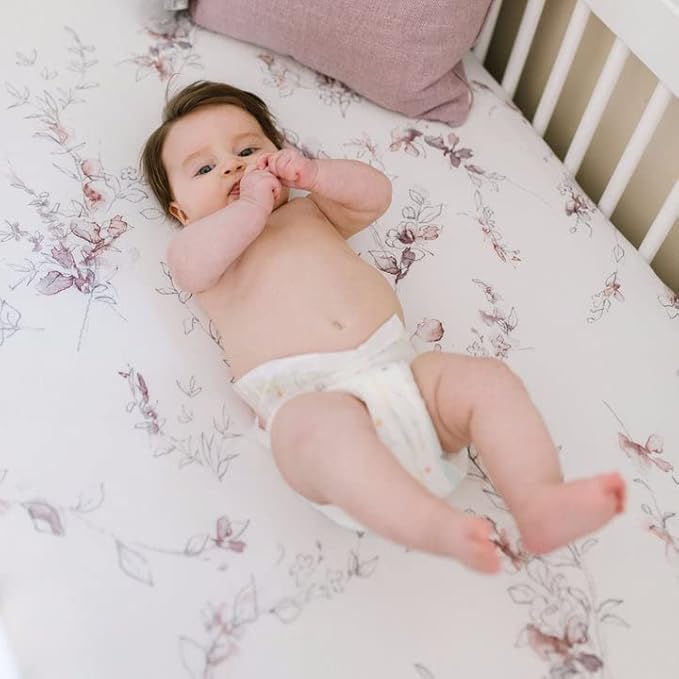 Crib Sheets - Crib Sheets Girl -Crib Sheets Boy - Jersey Sheets - Nursery Bedding - Toddler Bedding Sets for Girls and Boys - Baby Crib Sheets - OILO Studio Crib Sheet Bella Jersey