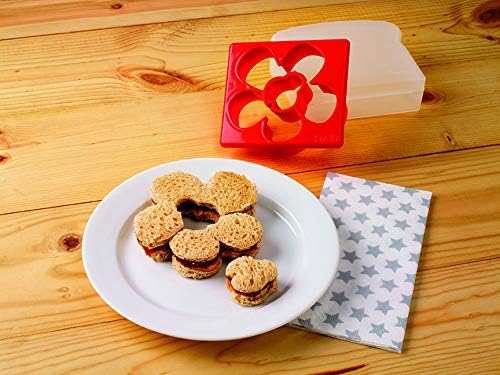 Tovolo Ladybug & Flower Sandwich Shaper, Kid-Friendly, Dishwasher Safe