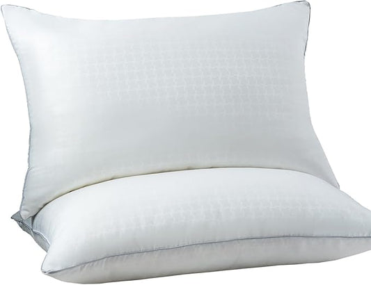 Pillows, Hotel Collection Bed Pillows for Sleeping, Standard Queen King Size Pillows, Down Alternative Pillow, Ideal for Back, Stomach or Side Sleepers (King (U.S. Standard))