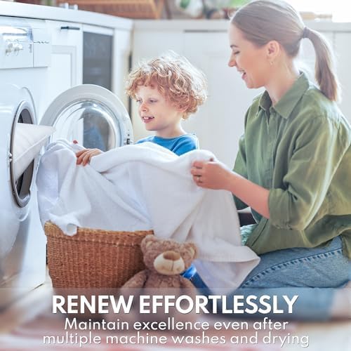 King Size Bed Pillows Set of 2 - Premium Down Alternative Cooling Pillows for Side, Back, and Stomach Sleepers Hotel Quality Fluffy Soft Microfiber Fill Breathable Skin-Friendly